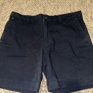 Columbia Mens 38 Chino Shorts  Regular Fit Navy Blue Outdoor Fishing Pocket